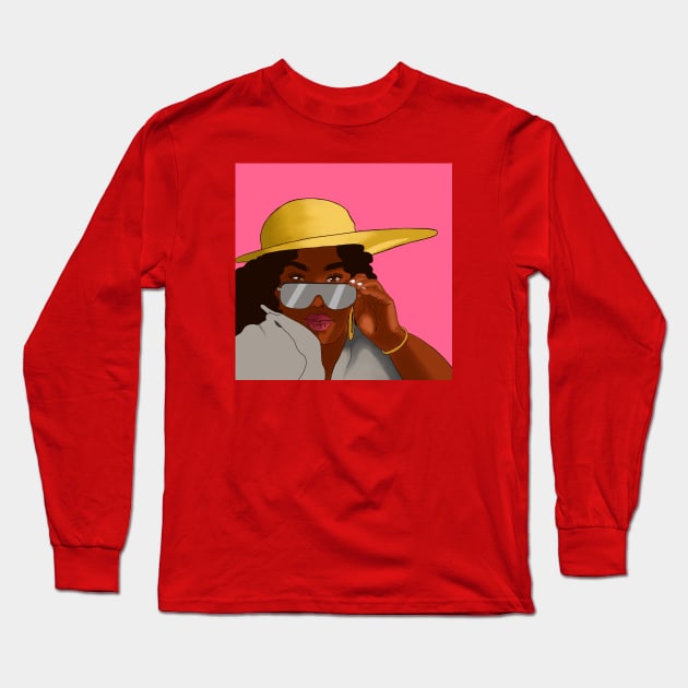 Shady Queen Long Sleeve T-Shirt by S3_Illustration